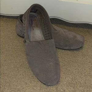 Grey Suede Bobs - Skechers